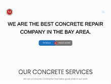 Tablet Screenshot of metroconcrete.com